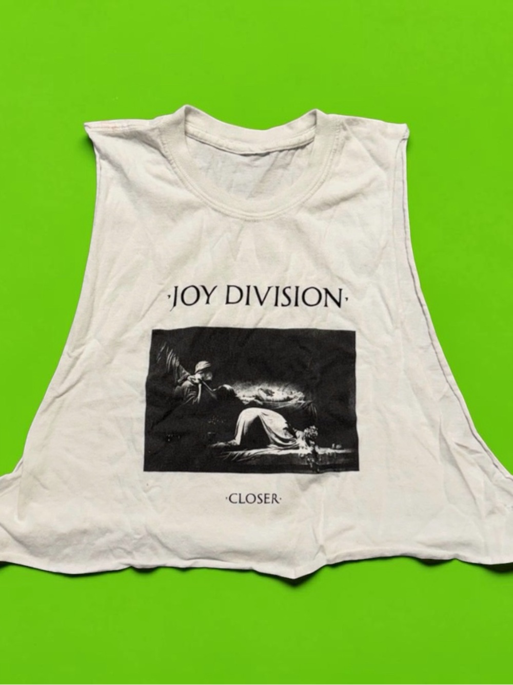Joy Division Closer Crop Top Cut Tank Top